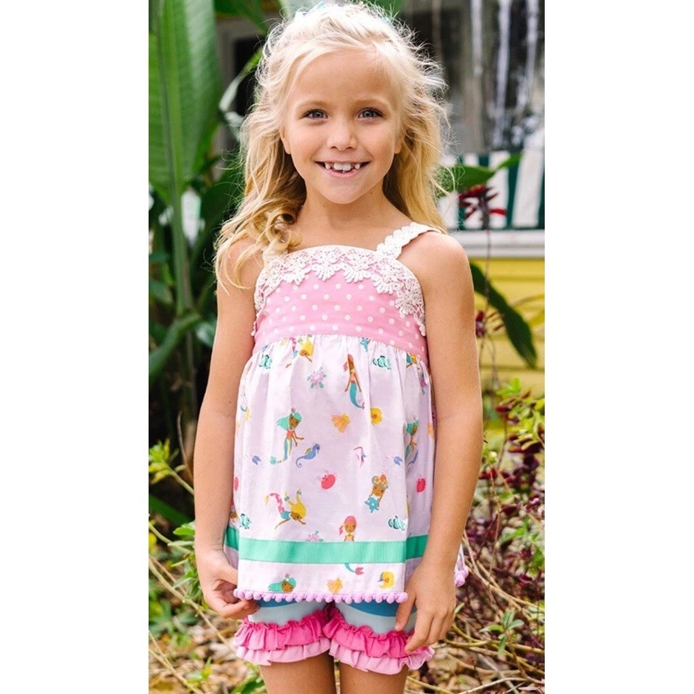MATILDA‎ JANE Lets go together  Mermaid Mania Tunic size 6 Top